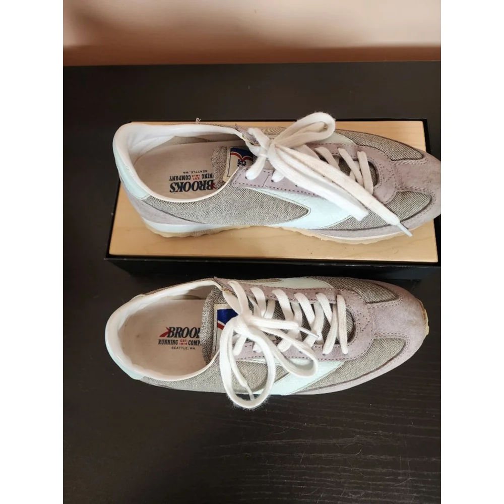 Women's Brooks Running Shoes Gray/Blue Size 8.5 - Picture 6 of 9